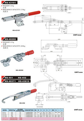 門閂式夾具451 價格、廠家、圖片及無錫靈江五金交電詳細信息